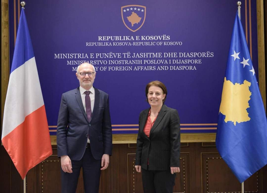 Gërvalla takon ambasadorin e Francës në Kosovë, në fokus Këshilli i Evropës dhe Frankofonia