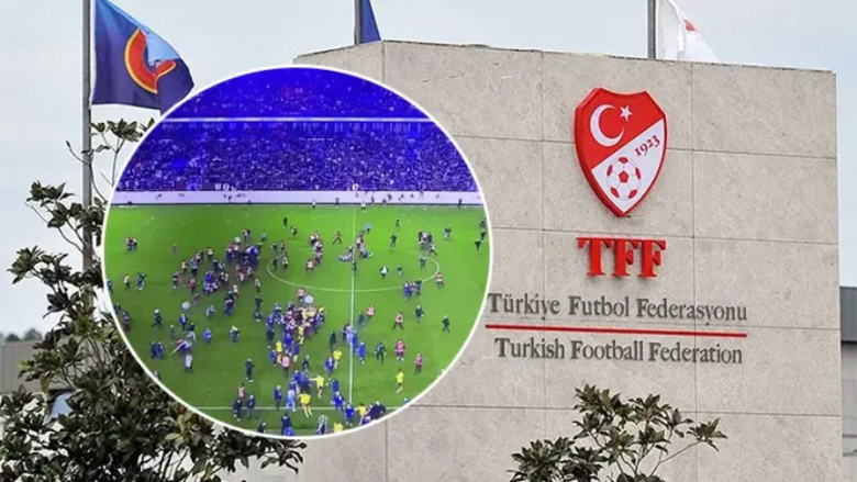 Reagimi i fuqishëm i Federatës së Turqisë për dhunën në ndeshjen Trabzonspor – Fenerbahçe, këto pritet të jenë masat