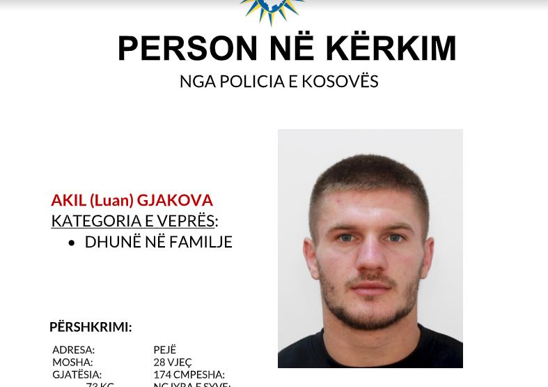 Policia shpall në kërkim Akil Gjakovën