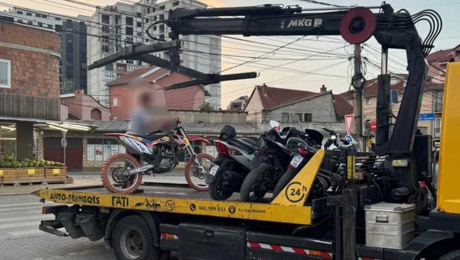 Policia konfiskon 17 motoçikleta dhe skuterë në Ferizaj