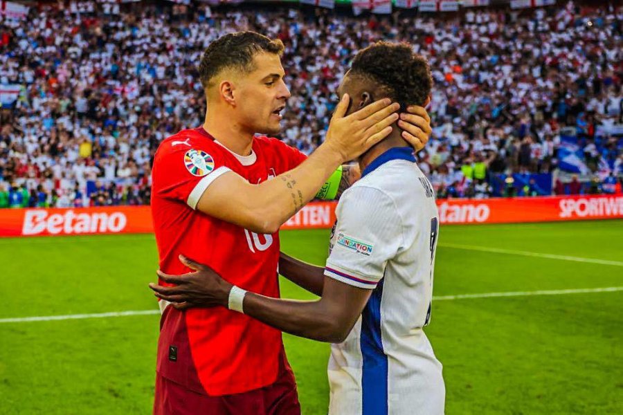 Saka: Granit Xhaka është një lojtar i shkëlqyer dhe njeri i mrekullueshëm