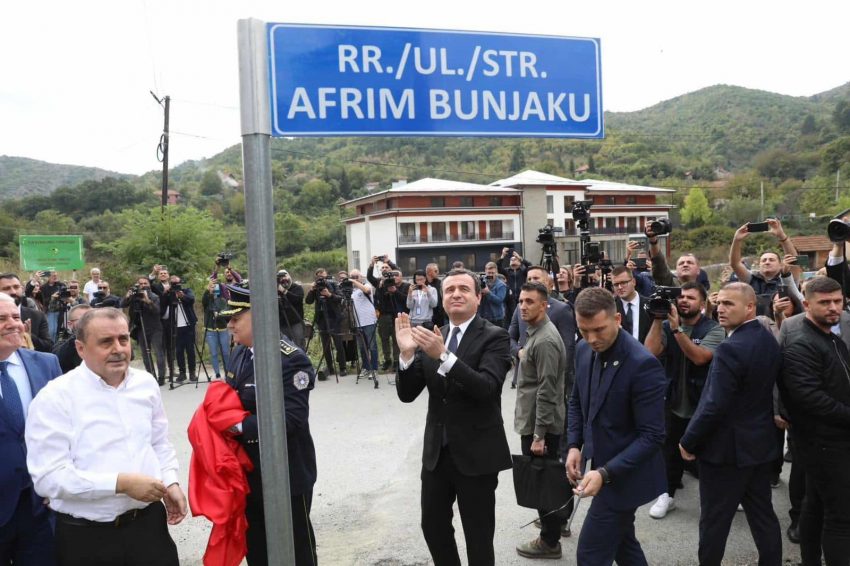 Emri i heroit Afrim Bunjaku vuloset në rrugën Ballaban-Bansjkë