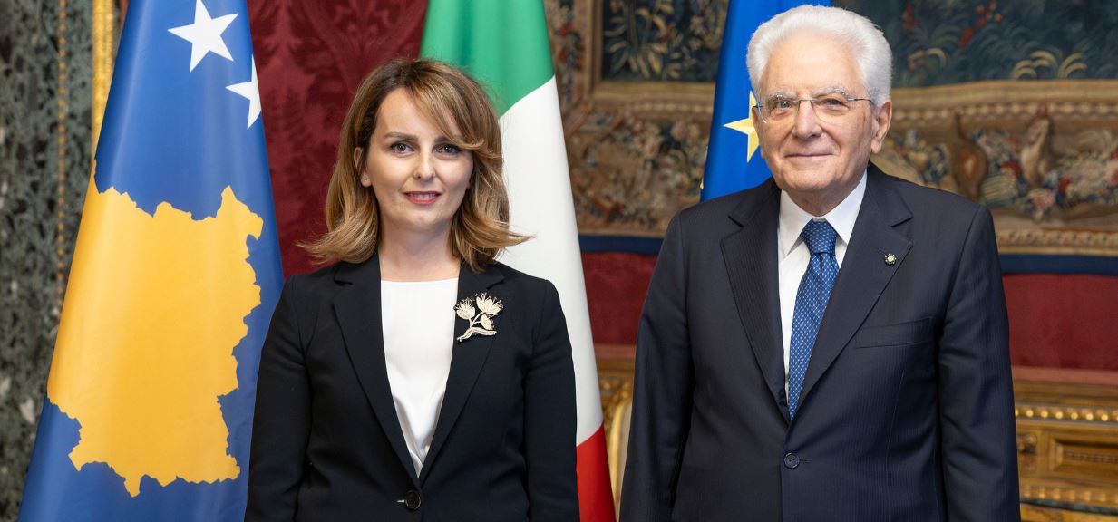 Ambasadorja Nita Shala i dorëzon letrat kredenciale tek presidenti italian