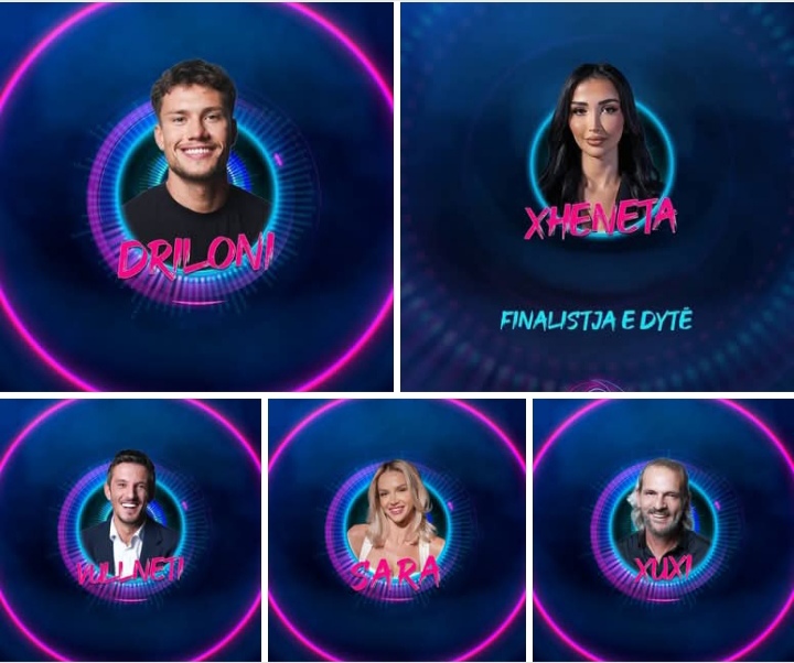 Finalistët e Big Brother VIP Kosova: Driloni, Xheneta, Vullneti, Sara dhe Xuxi