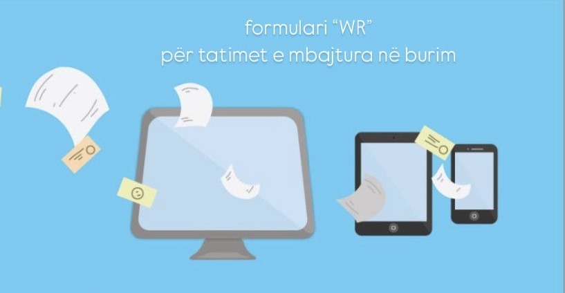 Modifikohet formulari “WR” për tatimet e mbajtura në burim