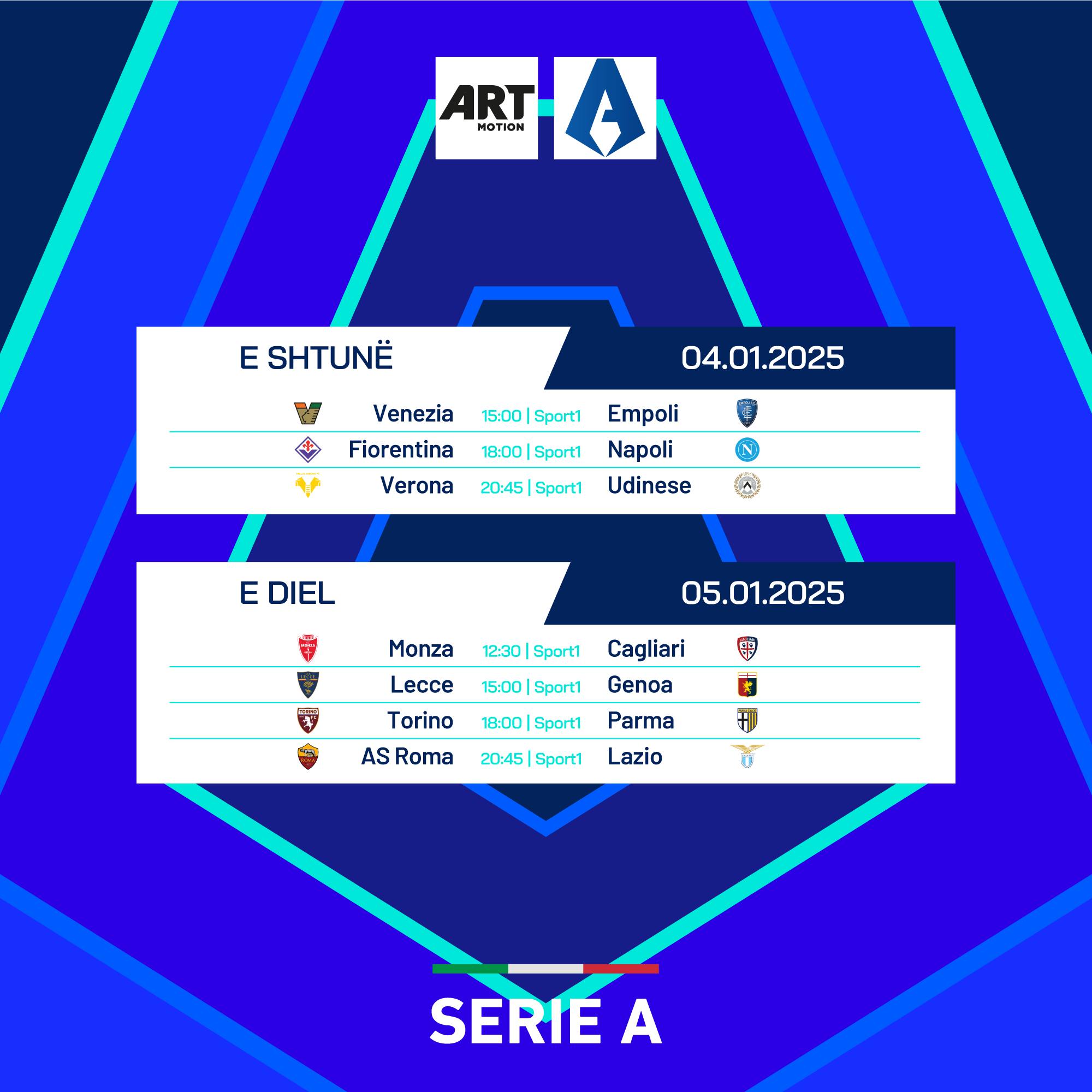 Serie A rikthehet pas festave të fundvitit