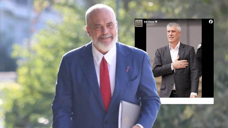 Edi Rama reagon pas vizitës së Thaçit në Kosovë: “Burrë”