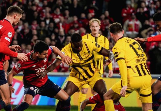 Dortmund në çerkefinale të Champions, përmbys Lille në Francë, verdhezinjtë i pret Barcelona