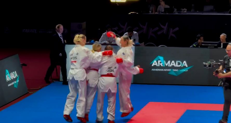 Ekipi i vajzave në karate ka fituar medaljen e bronztë në Kampionatin Evropian Ekipi i vajzave në karate ka fituar medaljen e bronztë në Kampionatin Evropian